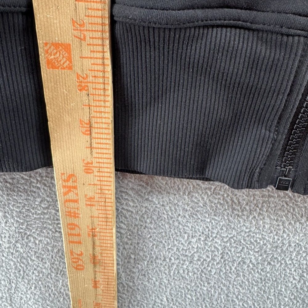 Lululemon Size XL Mens Kung Fu Track Jacket II Black Herringbone Stripe - Picture 5 of 6